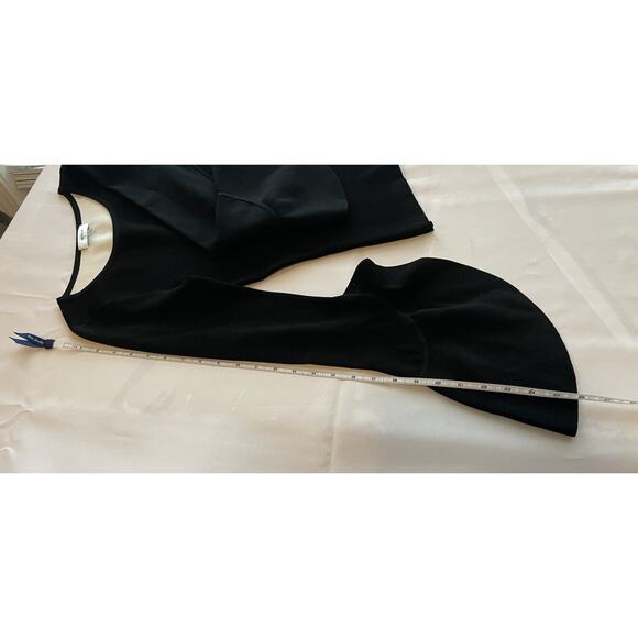 Anthropologie Milly NYC Black Knit Sweater Top Chic French Dramatic Sleeve Med - Picture 11 of 14
